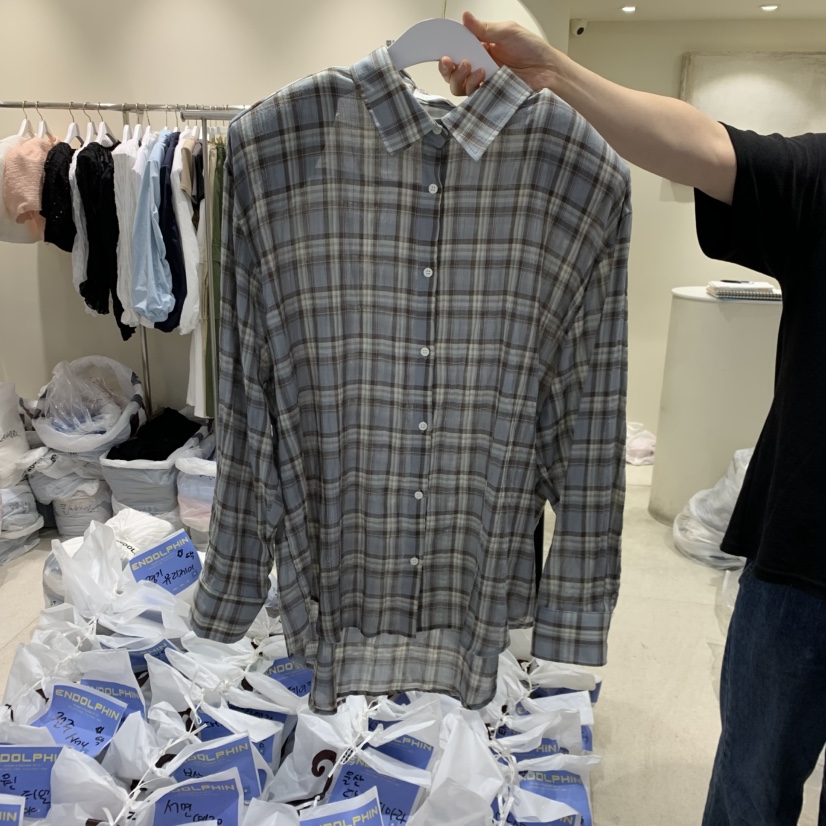 ENDOLPHIN韓國直郵女裝新品職業人氣推薦熱賣時尚襯衫蕾絲衫ENDOLPHIN襯衫/蕾絲衫圖色2