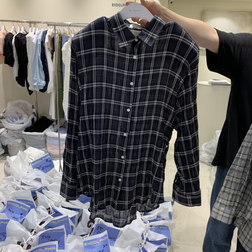 ENDOLPHIN韓國直郵女裝新品職業人氣推薦熱賣時尚襯衫蕾絲衫ENDOLPHIN襯衫/蕾絲衫圖色3