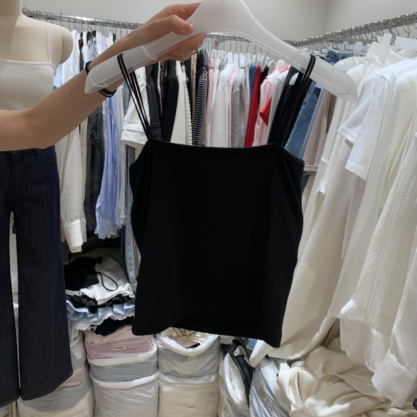LOVE SOME韓國直郵女裝新款26夏季26春夏休閑吊帶背心天絲LOVE SOME吊帶/背心