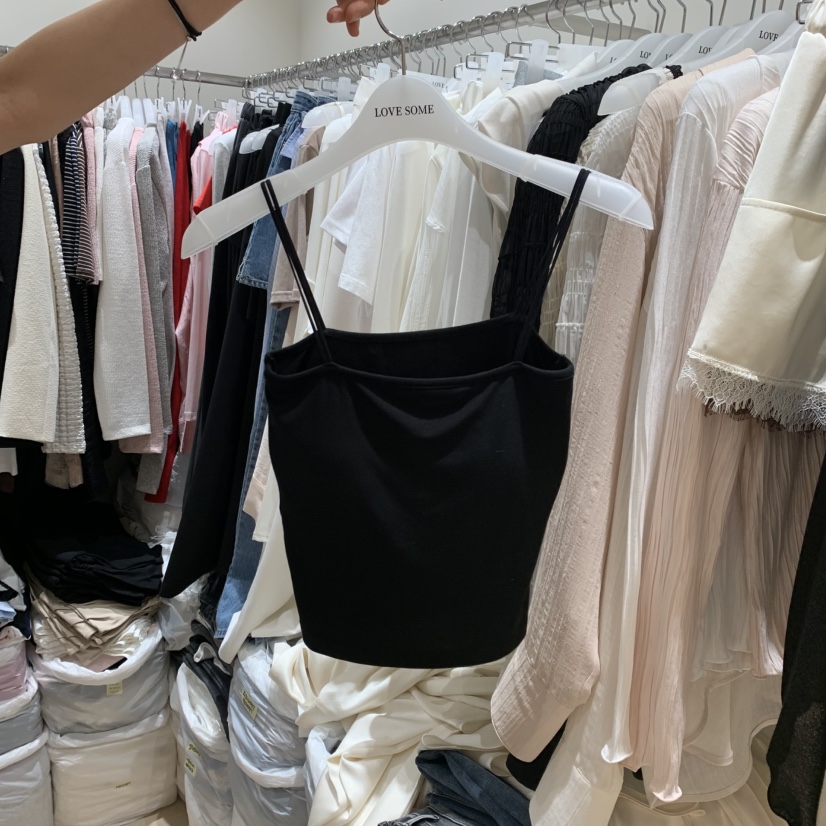 LOVE SOME韓國直郵女裝新款26夏季26春夏休閑吊帶背心天絲LOVE SOME吊帶/背心圖色1