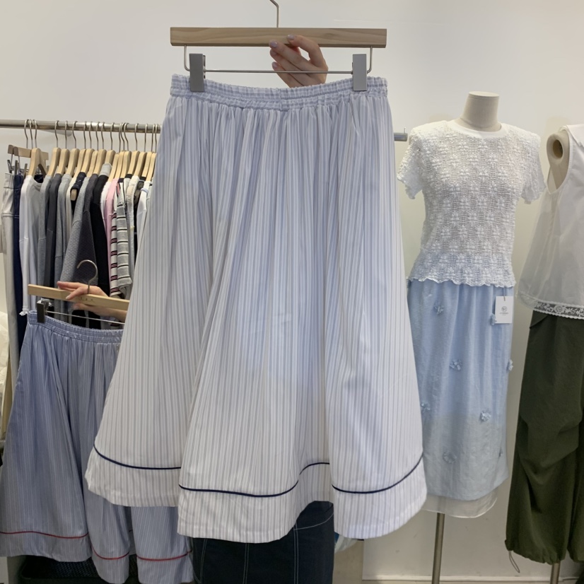 TAN&amp;COMO東大門實拍韓國女裝新款職業推薦半身裙中短裙tan-COMO半身裙/中短裙