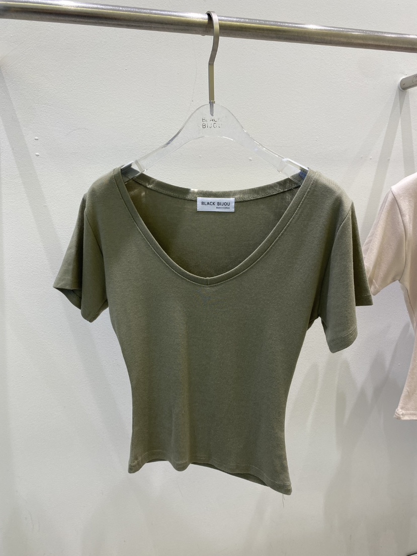 BLACK BIJOU東大門實拍韓國女裝新品休閑人氣26春夏26夏季T恤BLACK BIJOUT恤圖色1