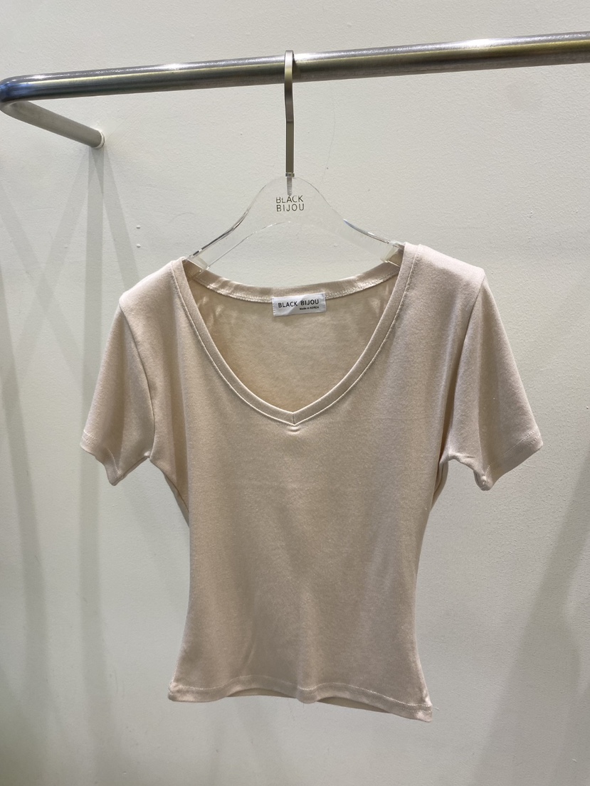 BLACK BIJOU東大門實拍韓國女裝新品休閑人氣26春夏26夏季T恤BLACK BIJOUT恤圖色2