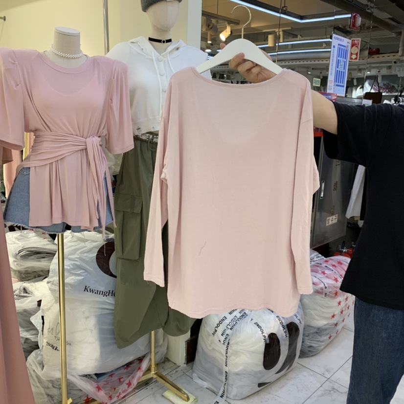 ENDOLPHIN韓國直郵實拍女士新款休閑職業推薦26夏季長袖T恤ENDOLPHIN長袖T恤