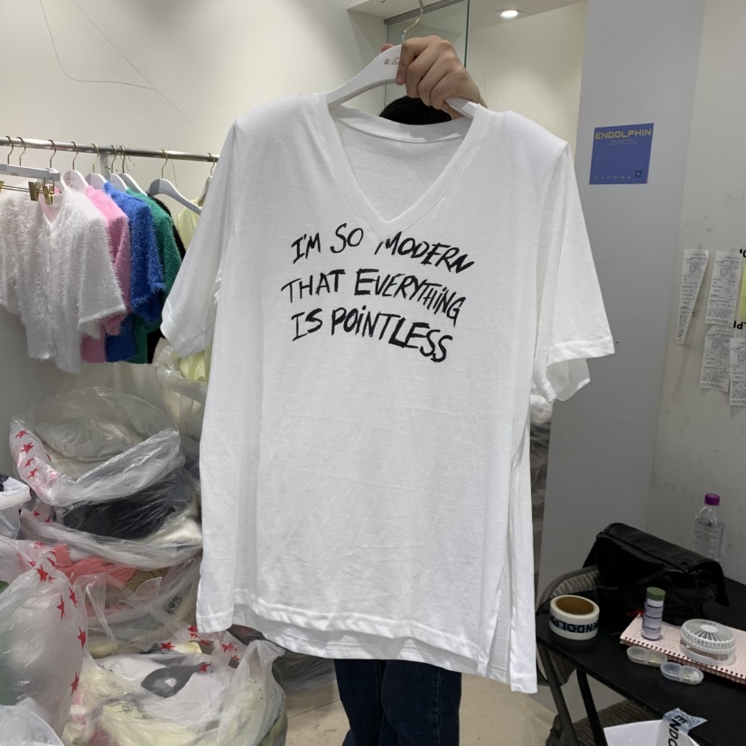 ENDOLPHIN韓國東大門直郵女裝新款熱賣職業時尚人氣推薦T恤ENDOLPHINT恤圖色1