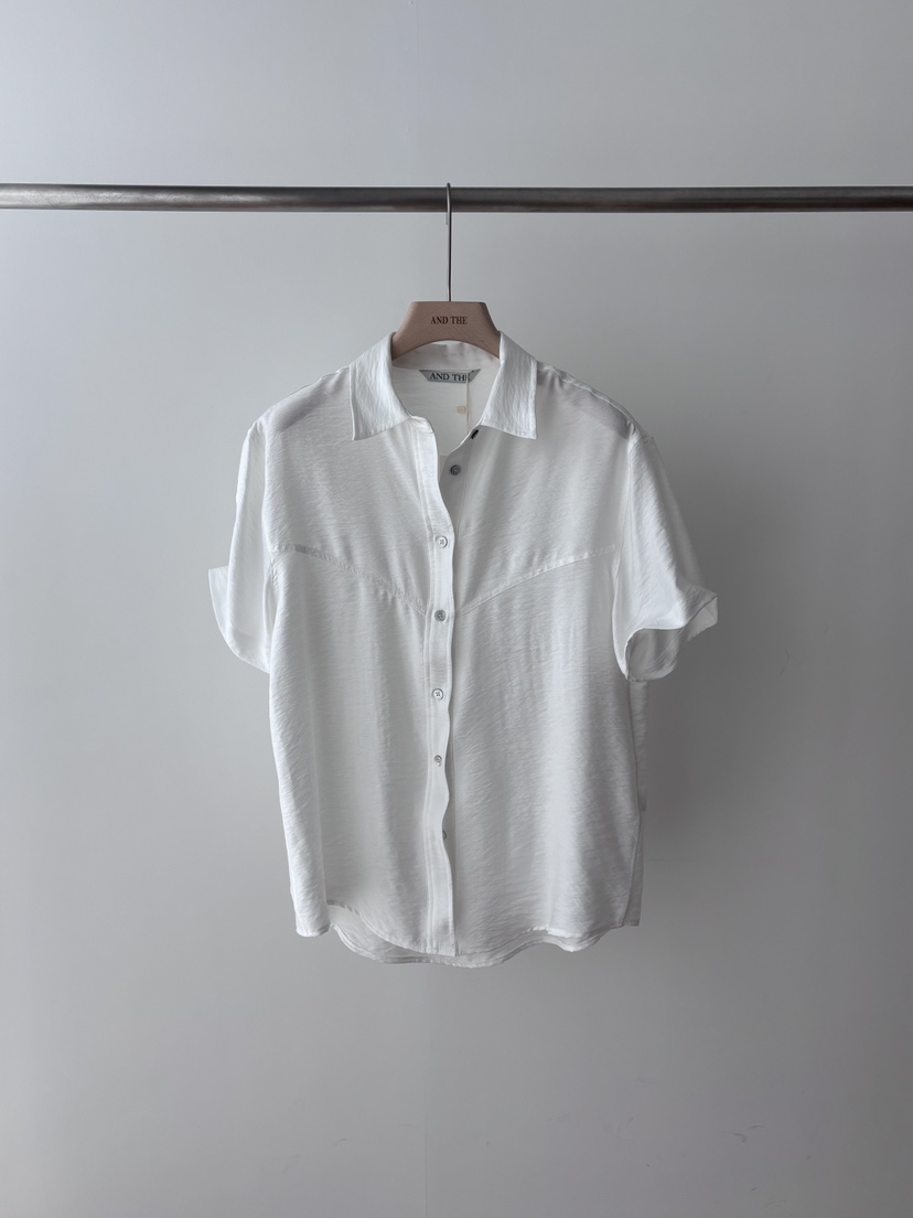 AND THE韓國直郵實拍女士新品推薦時尚26春夏襯衫蕾絲衫AND THE襯衫/蕾絲衫圖色1