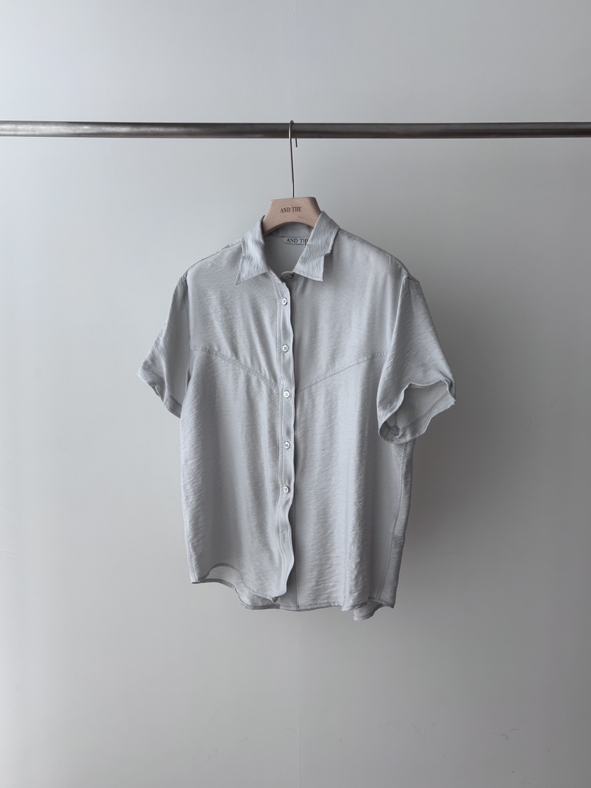 AND THE韓國直郵實拍女士新品推薦時尚26春夏襯衫蕾絲衫AND THE襯衫/蕾絲衫圖色2