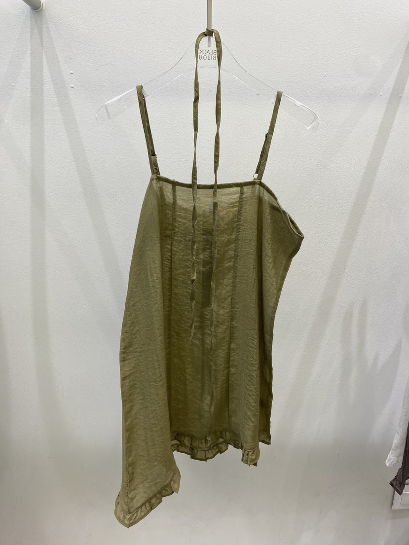 BLACK BIJOU韓國東大門直郵女士新品熱賣吊帶背心不對稱含脖帶BLACK BIJOU吊帶/背心圖色3