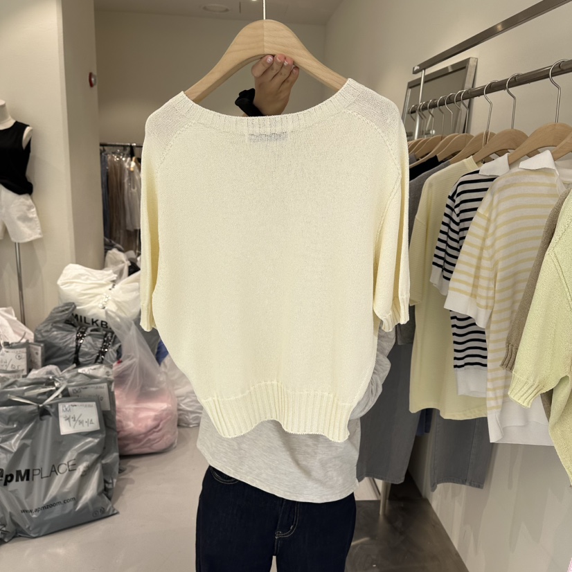 PLAMM韓國東大門代購女士新款休閑職業人氣26夏季26春夏針織衫PLAMM針織衫