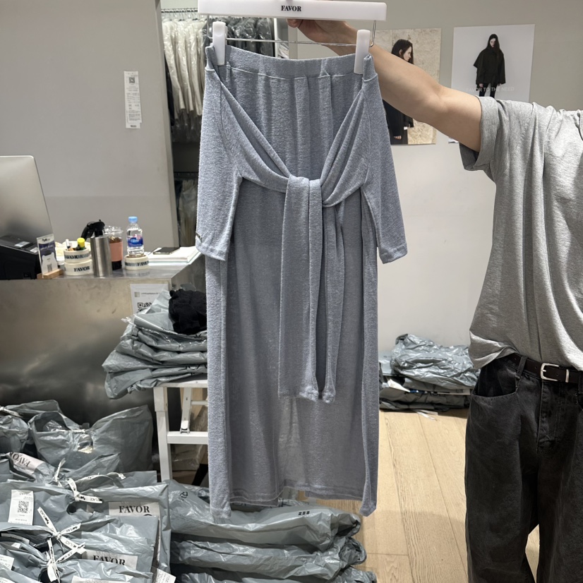 FAVOR-P韓國東大門代購女士新款26春夏時尚人氣熱賣長裙FAVOR-P長裙圖色3