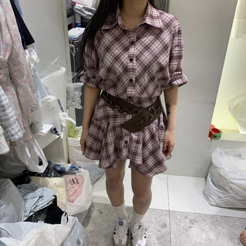 TYCHE東大門實拍韓國女士新品熱賣時尚職業連衣裙不含腰帶TYCHE連衣裙圖色2