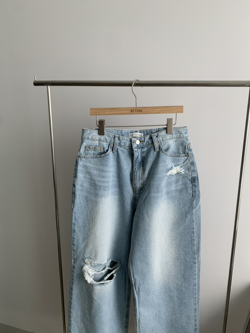 BETONE韓國直郵女裝新品26春夏休閑熱賣推薦26夏季牛仔褲復古BETONE牛仔褲