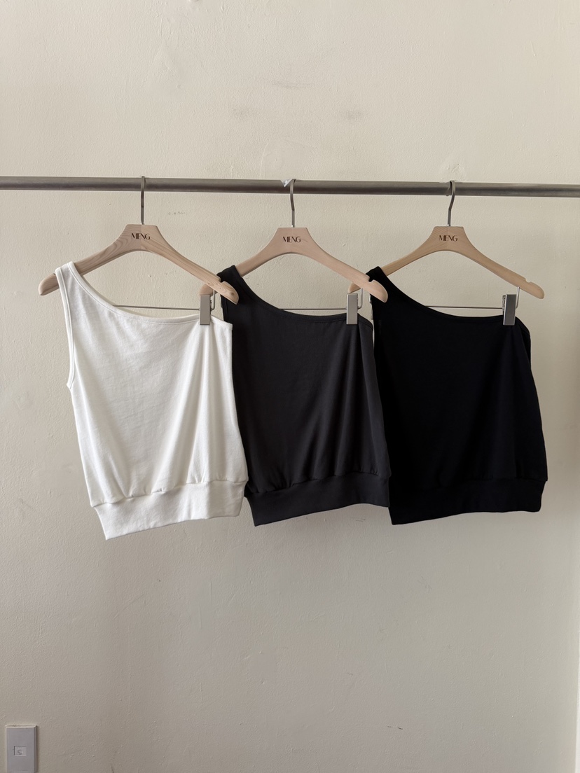 MENG韓國東大門直郵女裝新品職業人氣休閑吊帶背心不對稱MENG吊帶/背心