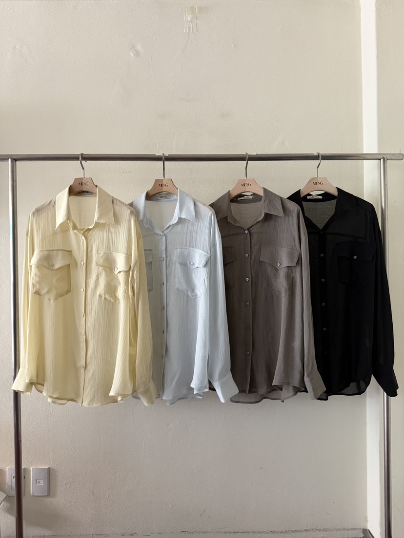 MENG韓國直郵女士新品人氣26春夏休閑熱賣推薦襯衫蕾絲衫MENG襯衫/蕾絲衫