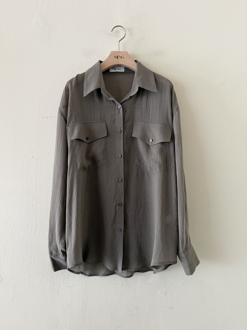 MENG韓國直郵女士新品人氣26春夏休閑熱賣推薦襯衫蕾絲衫MENG襯衫/蕾絲衫圖色3