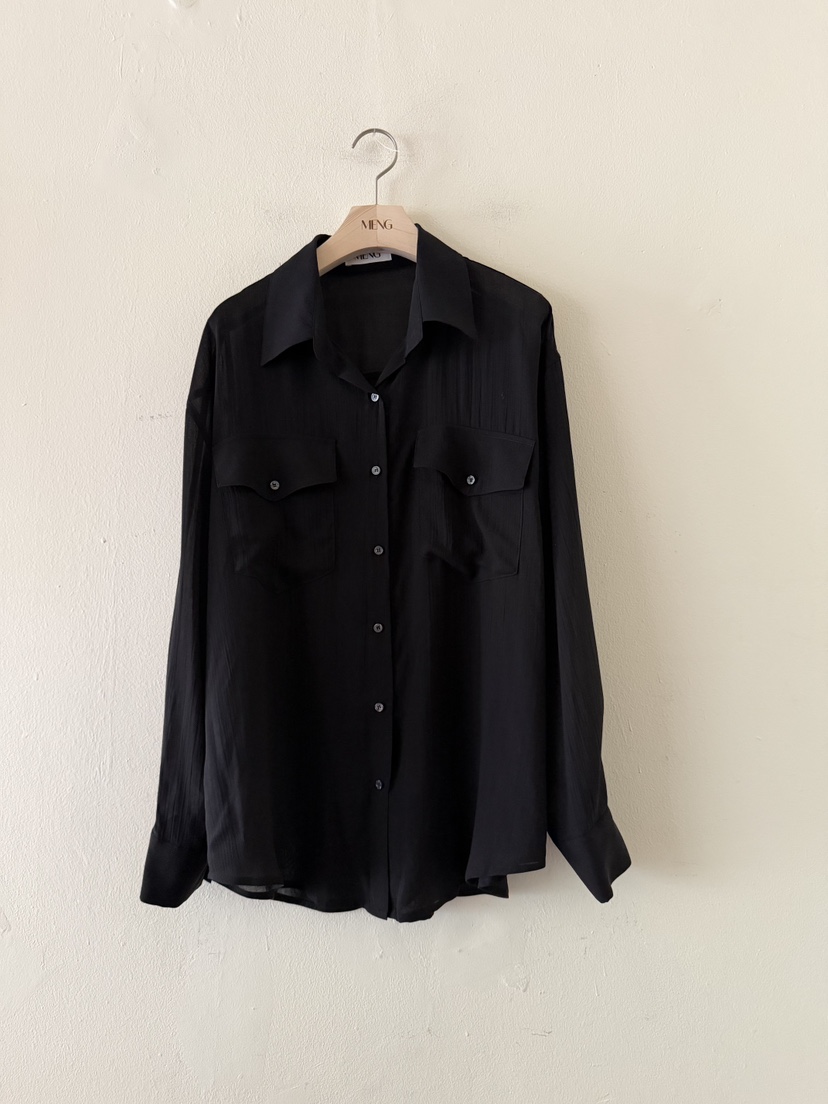 MENG韓國直郵女士新品人氣26春夏休閑熱賣推薦襯衫蕾絲衫MENG襯衫/蕾絲衫圖色4