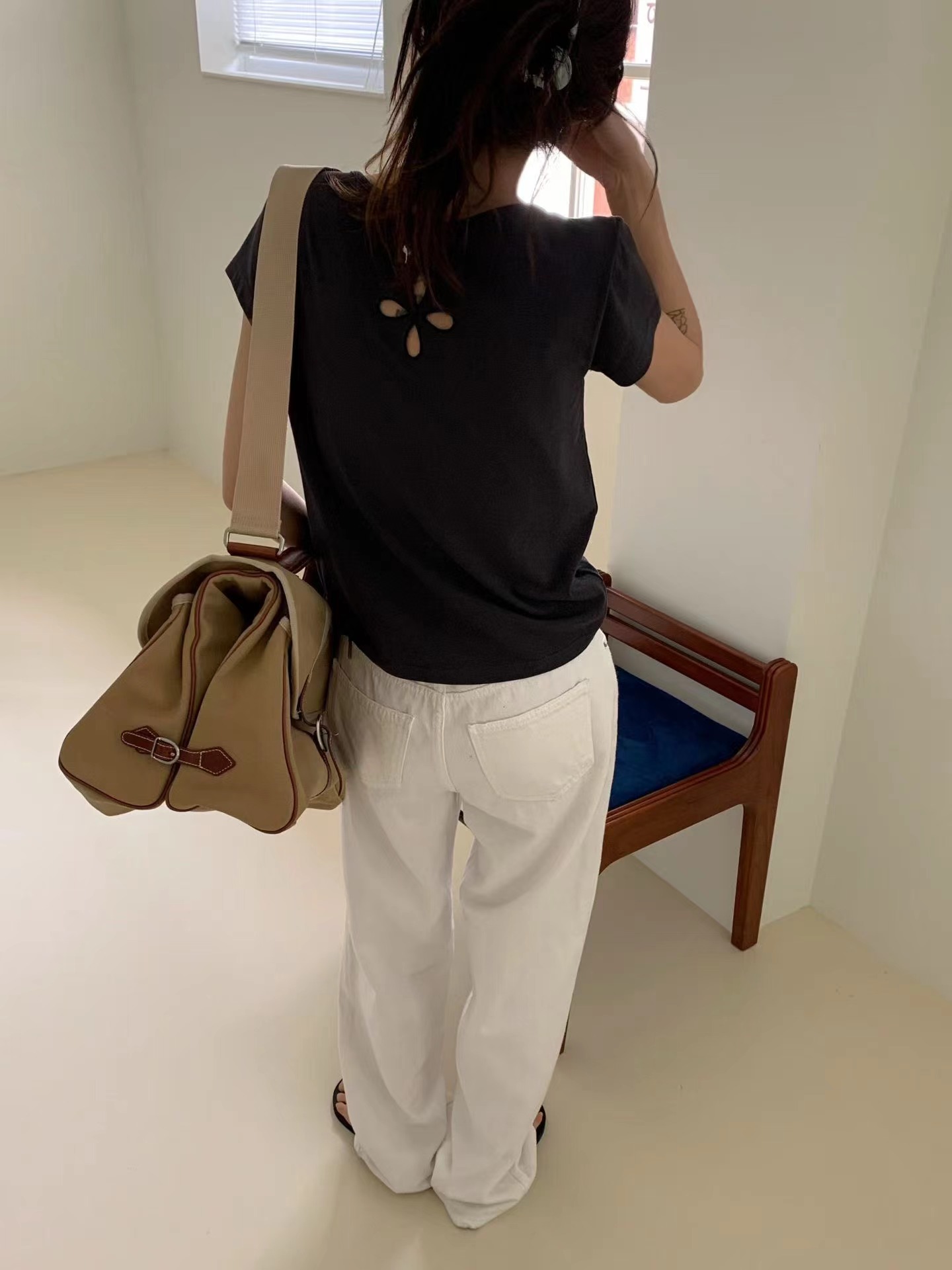 BEAGLE韓國代購女裝新品熱賣休閑時尚人氣推薦26春夏T恤雙面BEAGLET恤