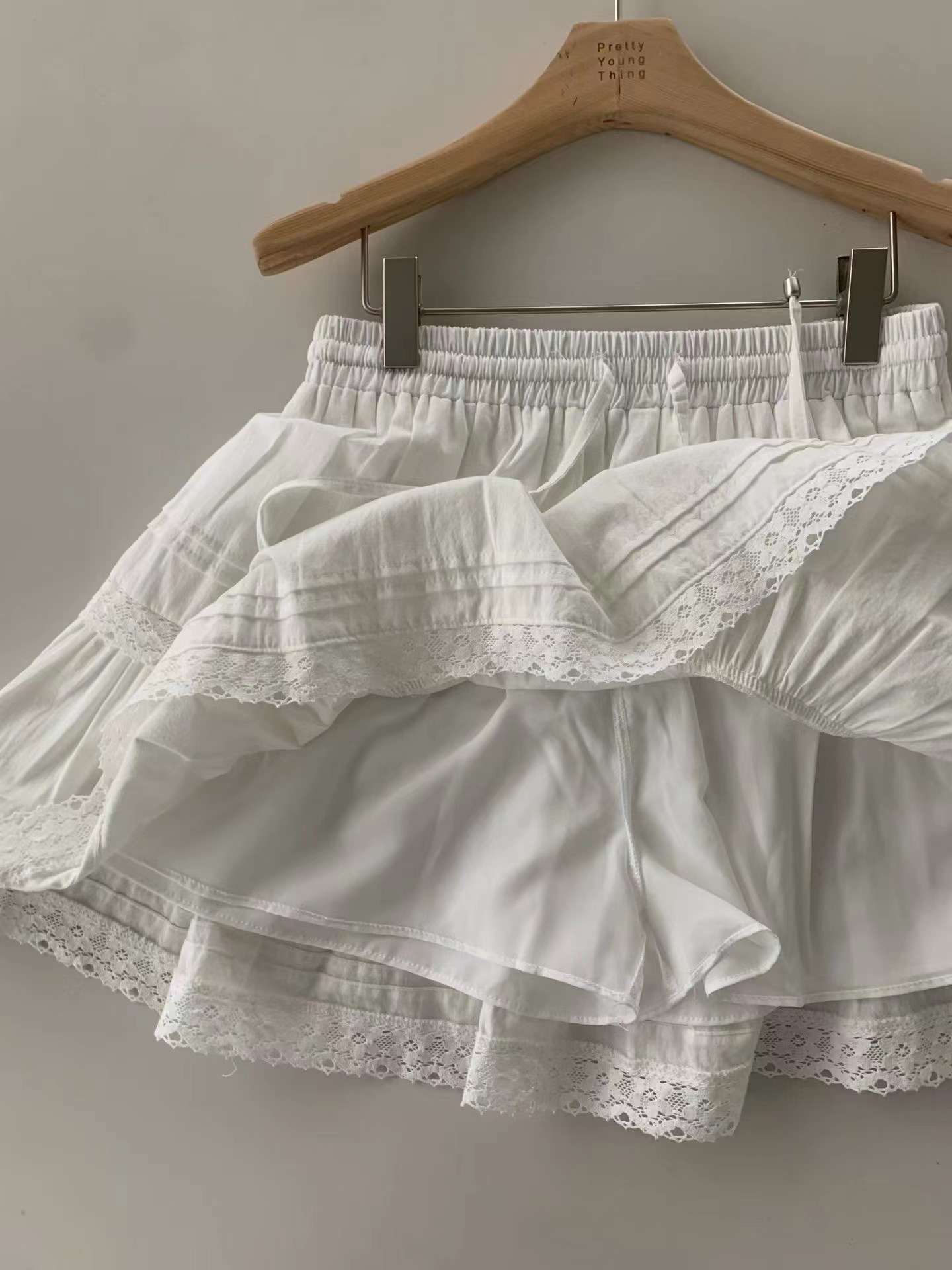 PYT-ot韓國東大門直郵女士新款26春夏休閑熱賣26夏季短裙pretty young thing短裙