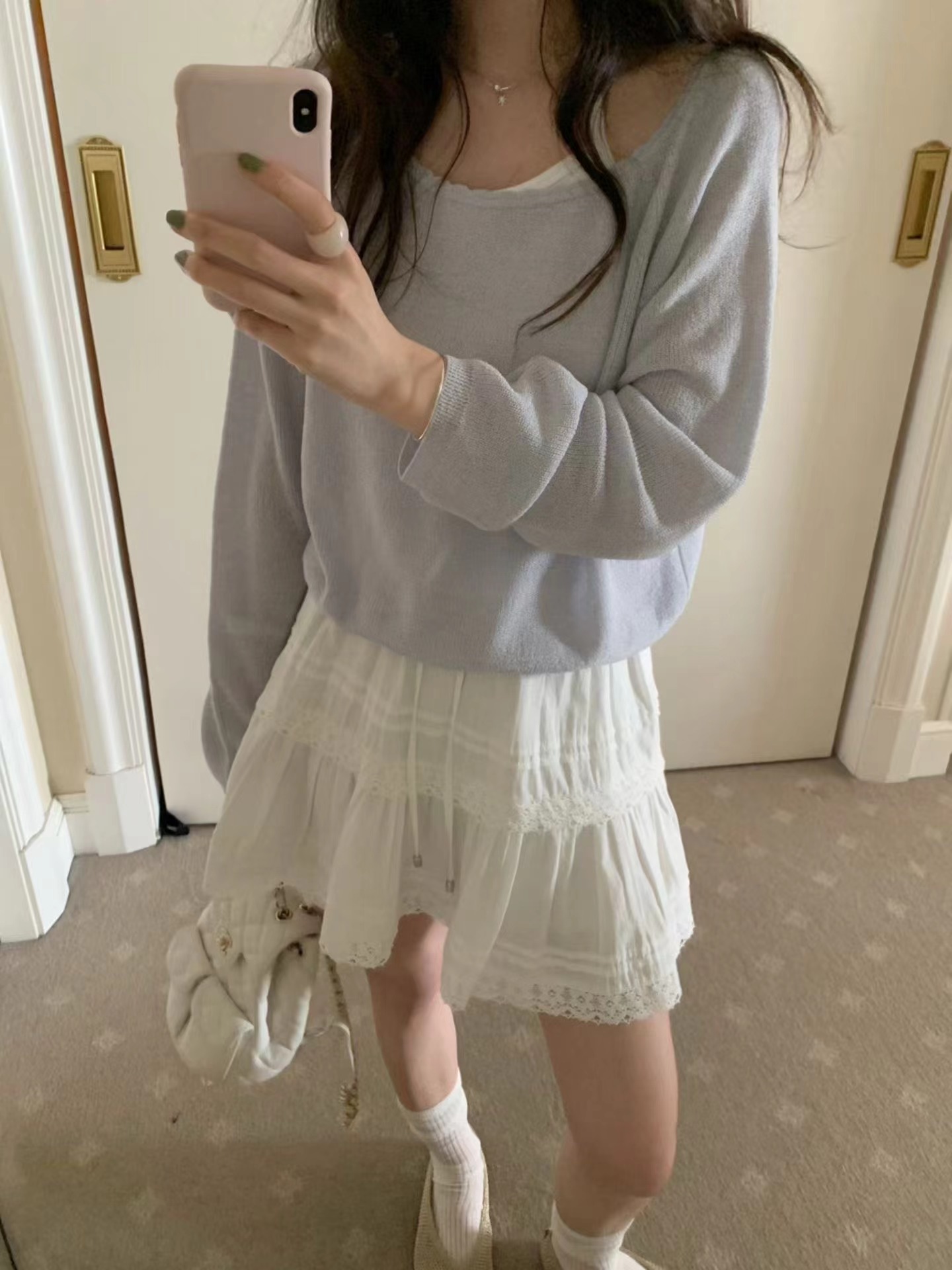 PYT-ot韓國東大門直郵女士新款26春夏休閑熱賣26夏季短裙pretty young thing短裙