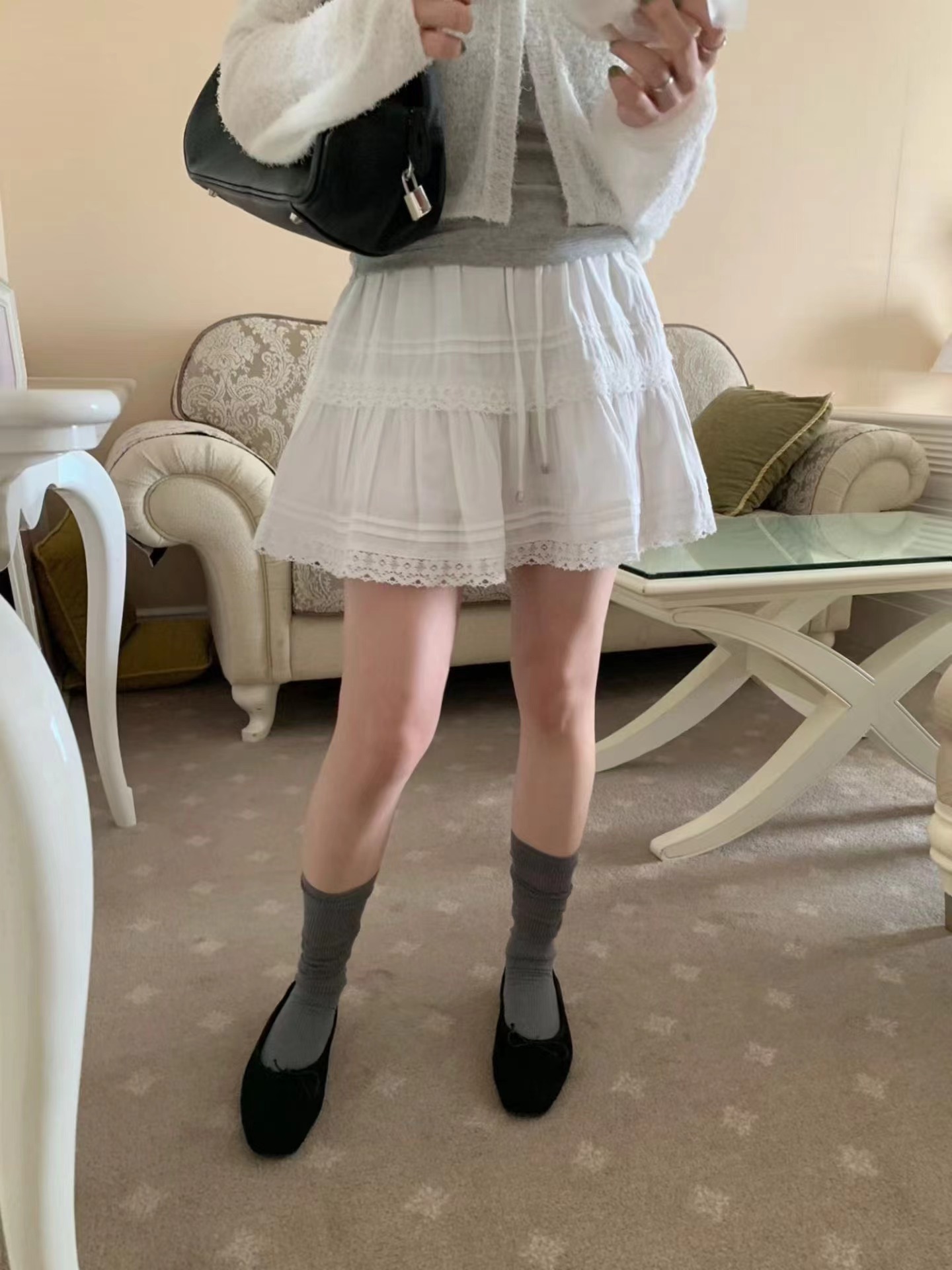 PYT-ot韓國東大門直郵女士新款26春夏休閑熱賣26夏季短裙pretty young thing短裙圖色1