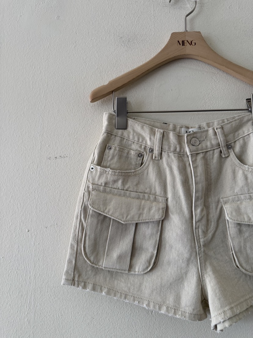 MENG韓國直郵女士新款26夏季職業人氣時尚熱賣休閑短褲工裝MENG短褲