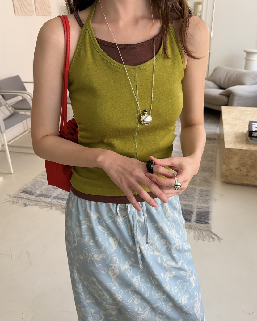 PEBBLE東大門直郵女士新款推薦人氣休閑職業真品吊帶背心PEBBLE吊帶/背心