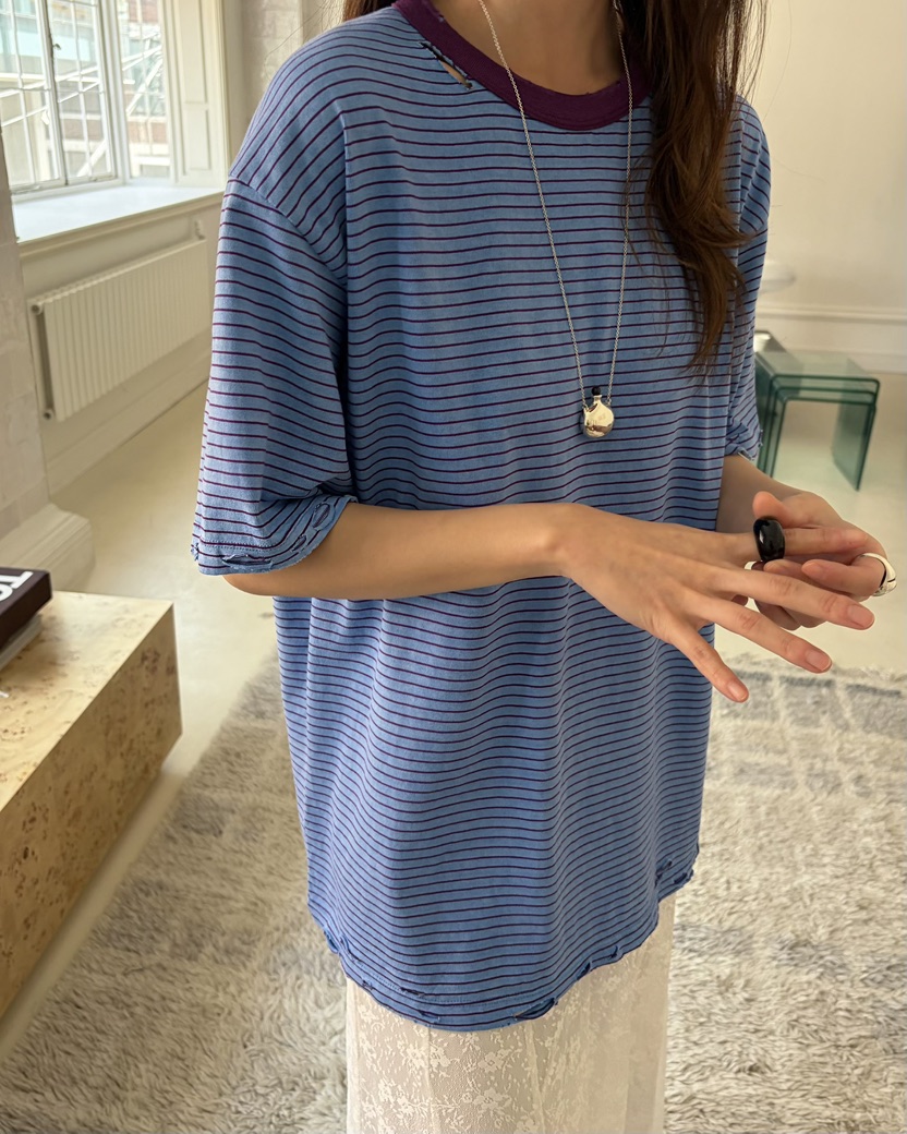 PEBBLE東大門實拍女裝新品推薦熱賣真品職業時尚人氣26春夏T恤PEBBLET恤
