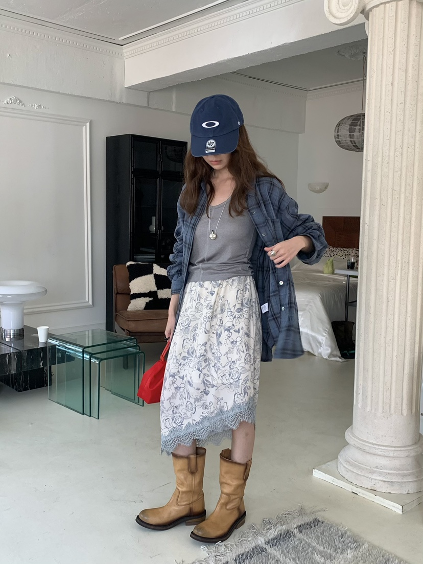 PEBBLE東大門直郵女士新款休閑人氣熱賣半身裙中短裙不對稱PEBBLE半身裙/中短裙