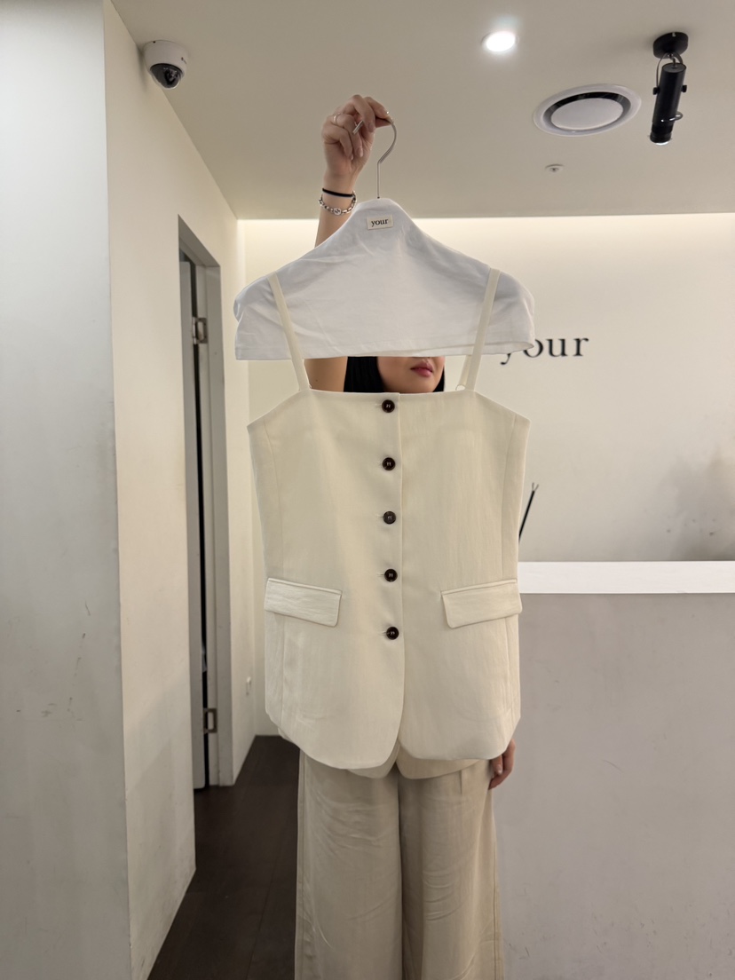 YOUR-P韓國直郵女裝新品人氣熱賣休閑26春夏推薦吊帶背心YOUR-P吊帶/背心圖色1白色