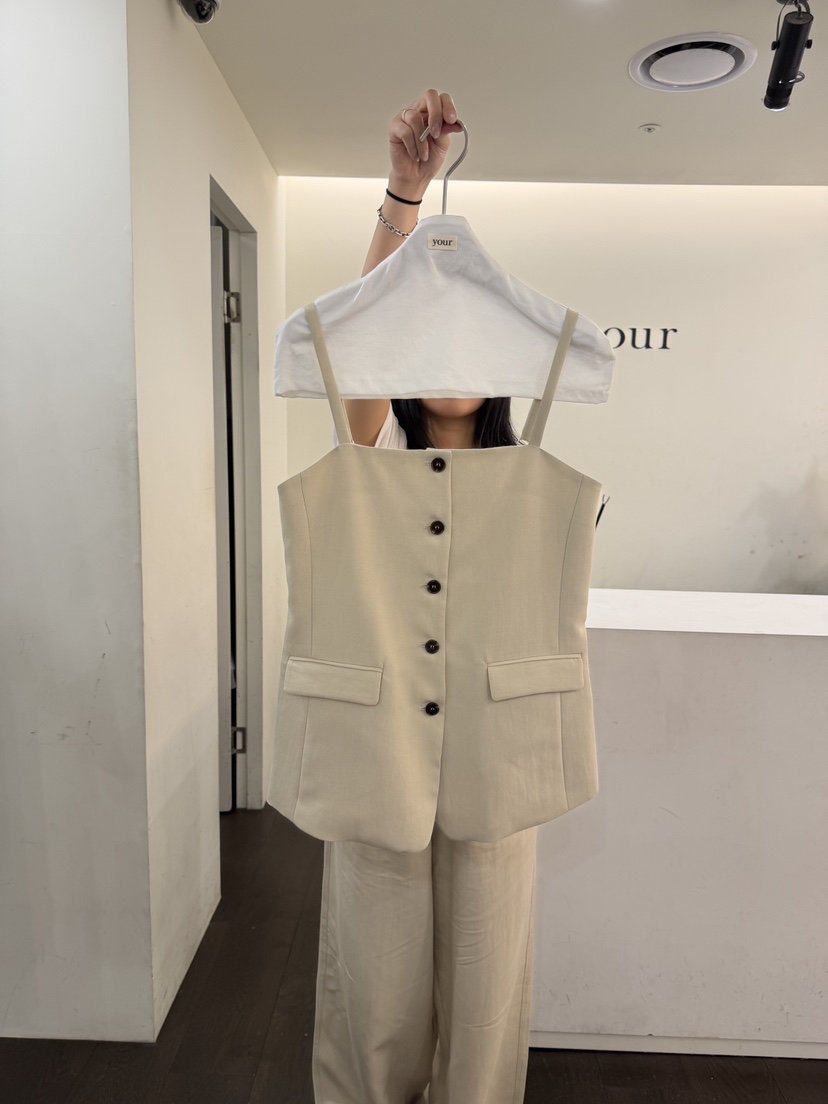 YOUR-P韓國直郵女裝新品人氣熱賣休閑26春夏推薦吊帶背心YOUR-P吊帶/背心圖色3米色