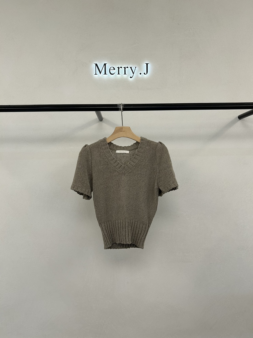 MERRY-J東大門實拍女裝新款推薦真品熱賣針織衫短款針織MERRY-J針織衫圖色1