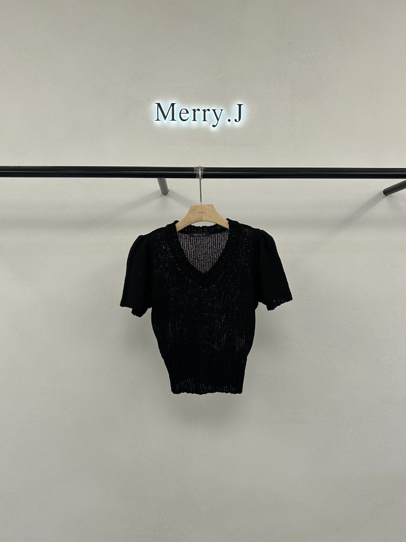 MERRY-J東大門實拍女裝新款推薦真品熱賣針織衫短款針織MERRY-J針織衫圖色3