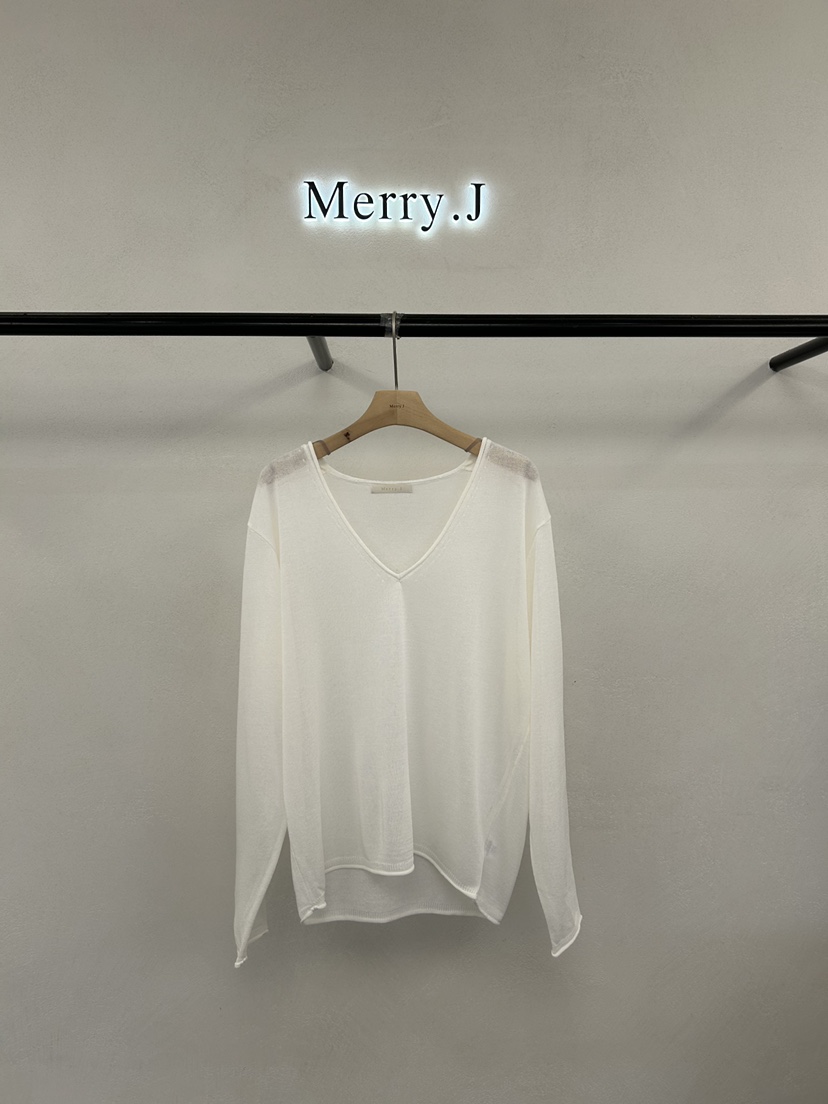 MERRY-J韓國直郵女士新款休閑熱賣人氣職業推薦針織衫透視MERRY-J針織衫圖色2