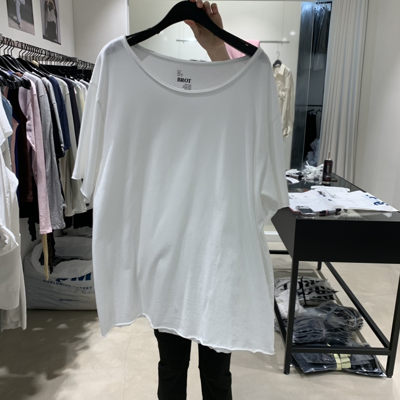 BROT韓國直郵女士新款26春夏真品推薦時尚熱賣人氣T恤U領BROTT恤圖色1