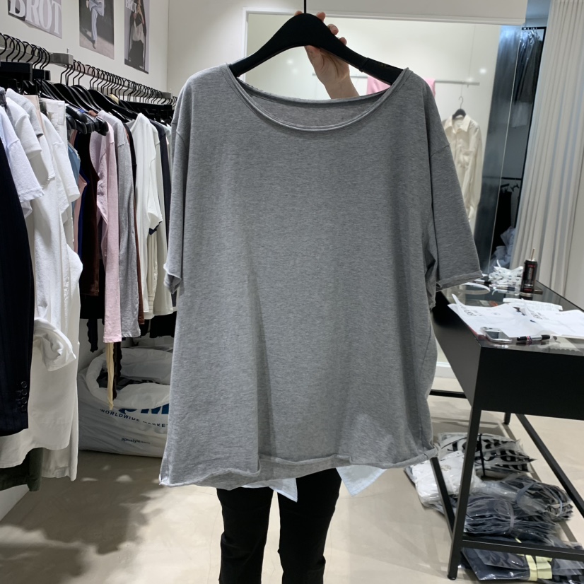BROT韓國直郵女士新款26春夏真品推薦時尚熱賣人氣T恤U領BROTT恤圖色3