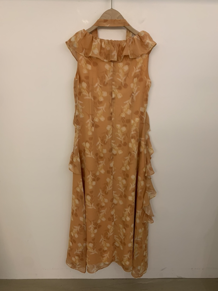 UNDER KEY東大門實拍女裝新品職業熱賣休閑連衣裙含脖帶UNDER KEY連衣裙