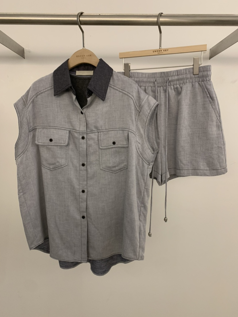 UNDER KEY東大門實拍女士新品人氣26春夏推薦套裝三件套UNDER KEY套裝圖色1