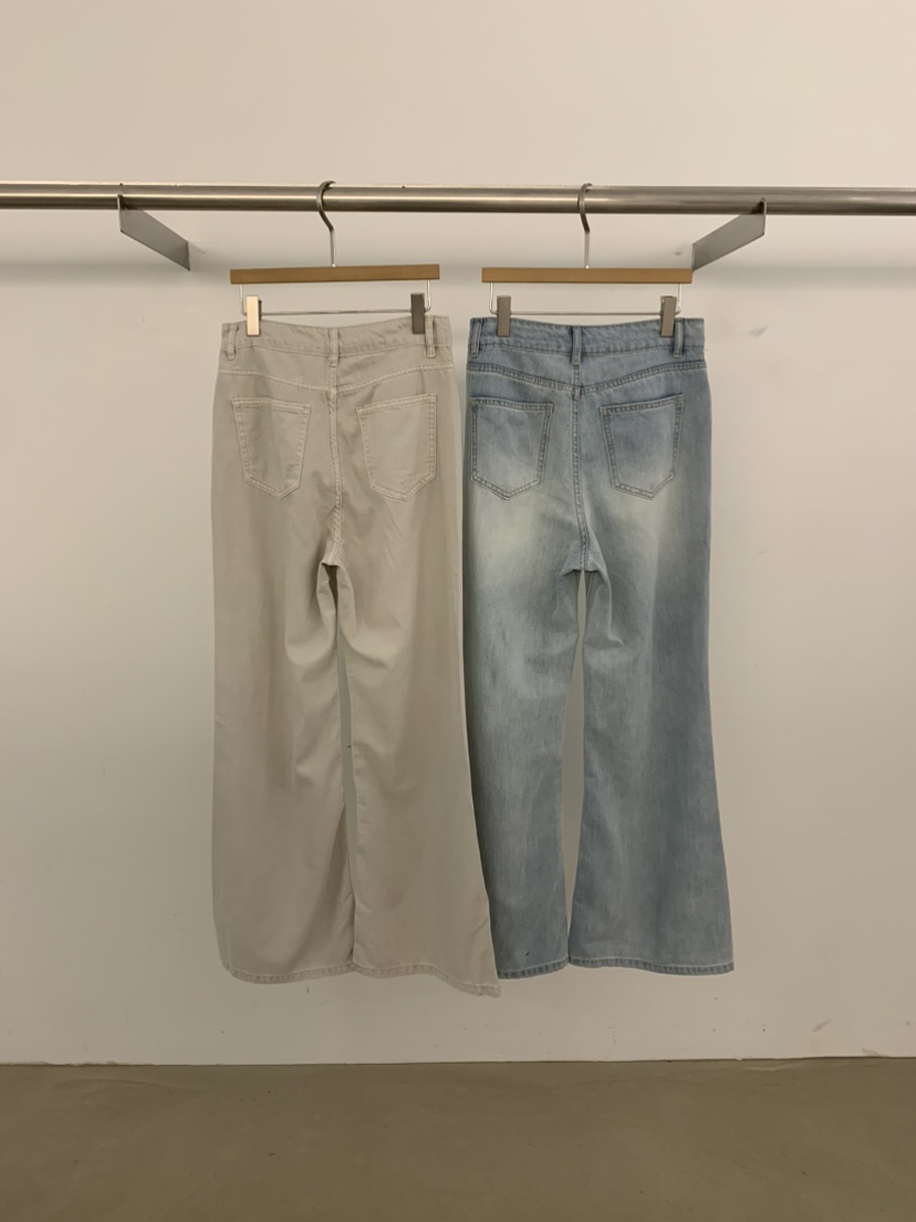 UNDER KEY韓國直郵女裝新品時尚真品休閑26春夏職業牛仔褲UNDER KEY牛仔褲