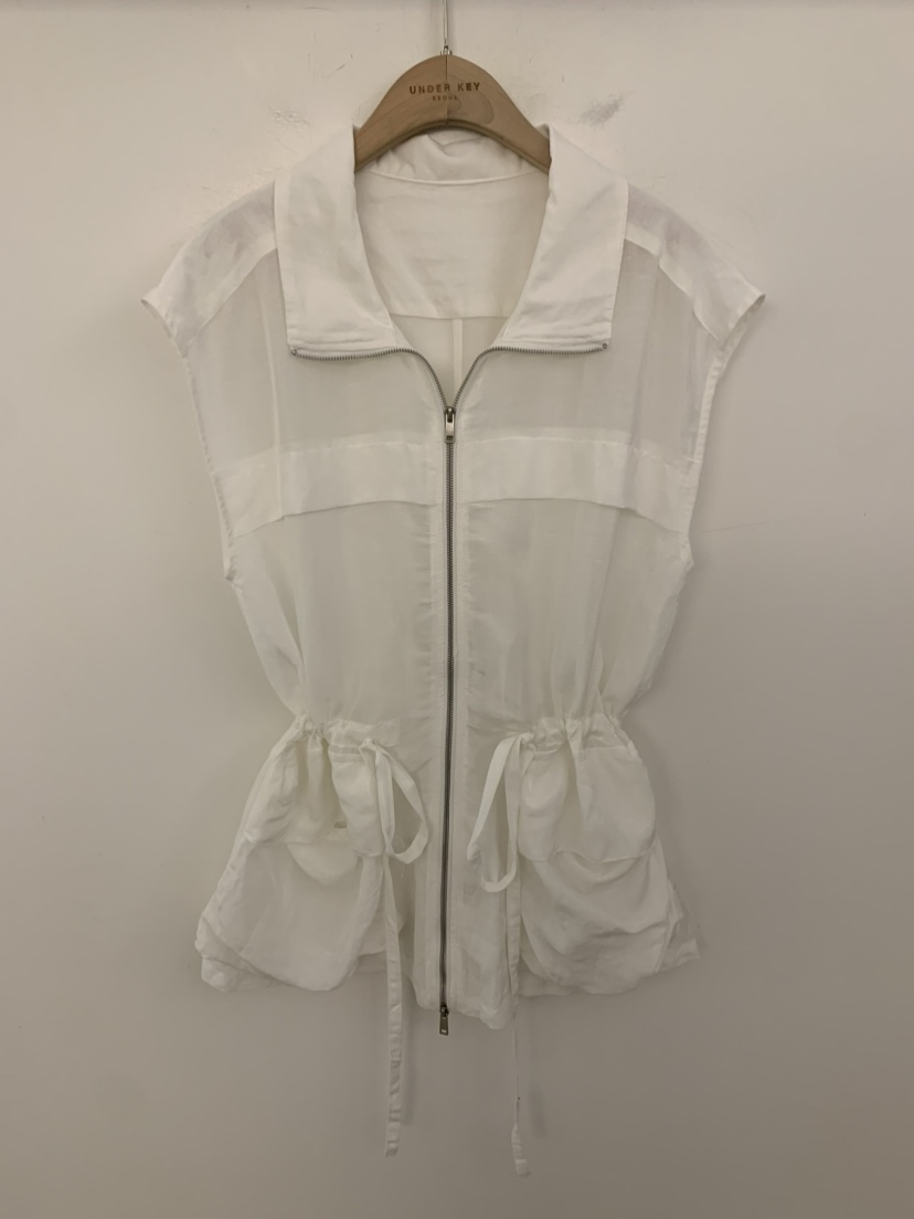 UNDER KEY東大門代購女裝新品人氣推薦26春夏馬甲工裝亞麻UNDER KEY馬甲