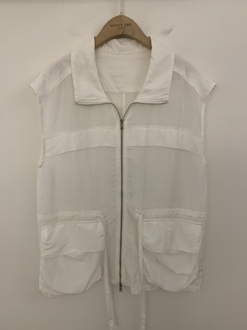 UNDER KEY東大門代購女裝新品人氣推薦26春夏馬甲工裝亞麻UNDER KEY馬甲圖色1