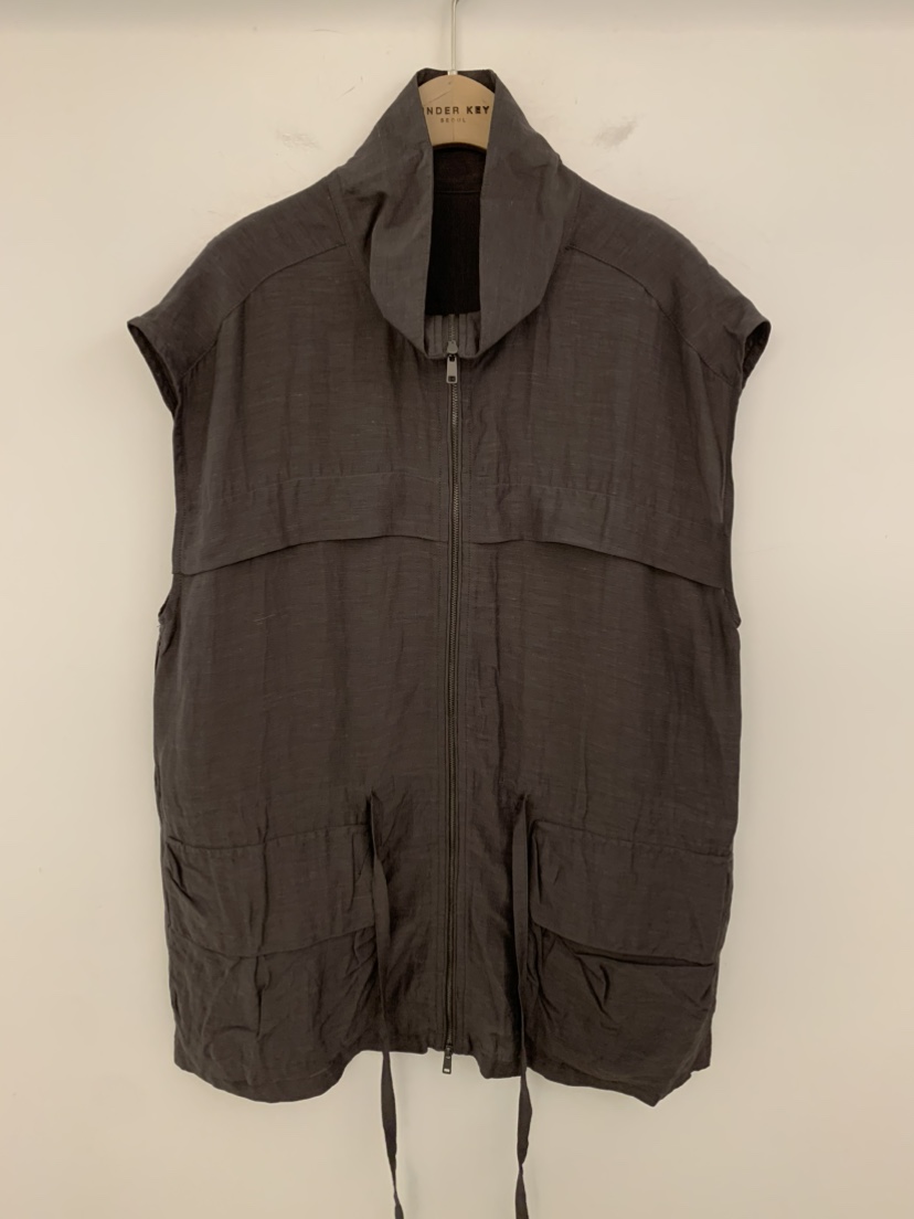 UNDER KEY東大門代購女裝新品人氣推薦26春夏馬甲工裝亞麻UNDER KEY馬甲圖色2