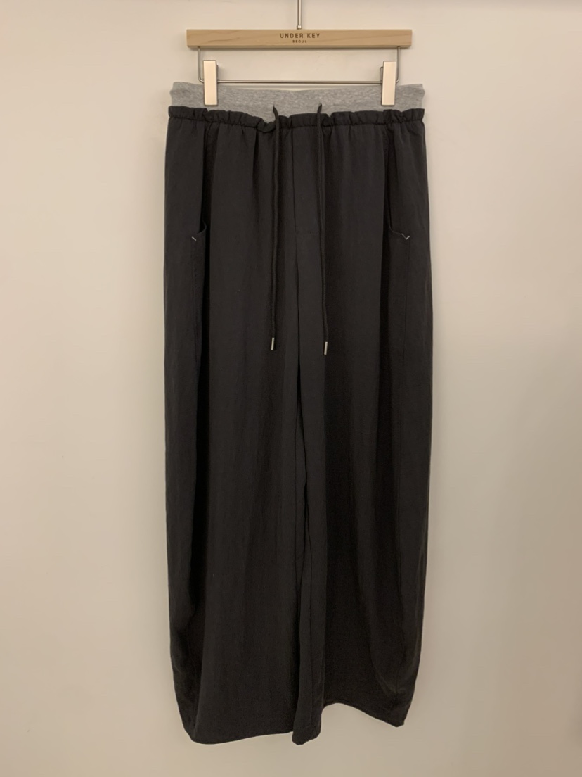 UNDER KEY韓國代購女士新品休閑推薦熱賣人氣休閑褲天絲UNDER KEY休閑褲圖色3