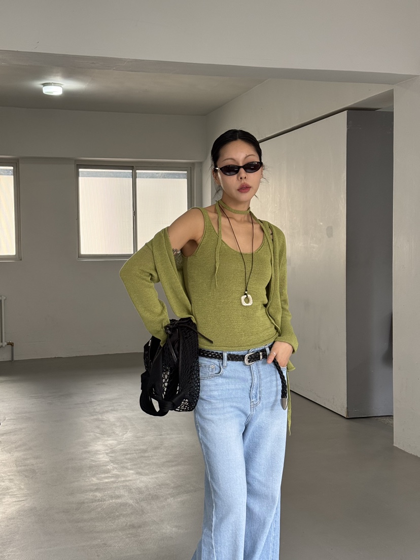 LIMLIMLIM東大門代購女裝新款時尚職業真品26春夏針織衫亞麻LIM LIM LIM針織衫