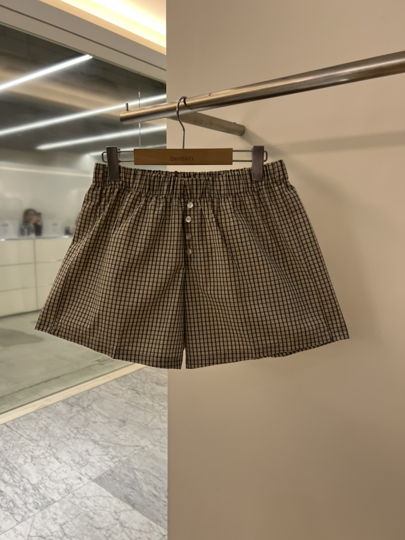 DE VENTI韓國代購女士新款職業熱賣休閑人氣真品短褲格紋DE VENTI短褲圖色2