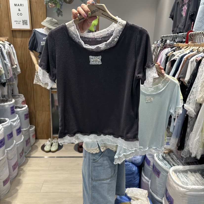 MARI CO東大門代購女士新品推薦熱賣時尚休閑職業人氣T恤MARI COT恤圖色4