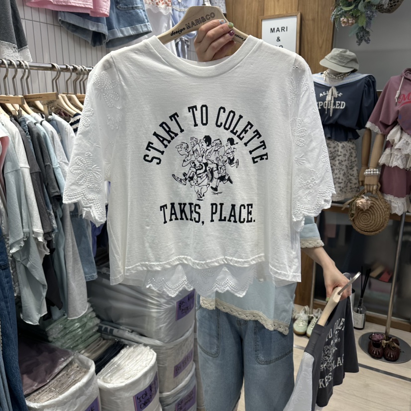 MARI CO韓國代購女裝新款熱賣時尚真品人氣26春夏推薦T恤MARI COT恤圖色1