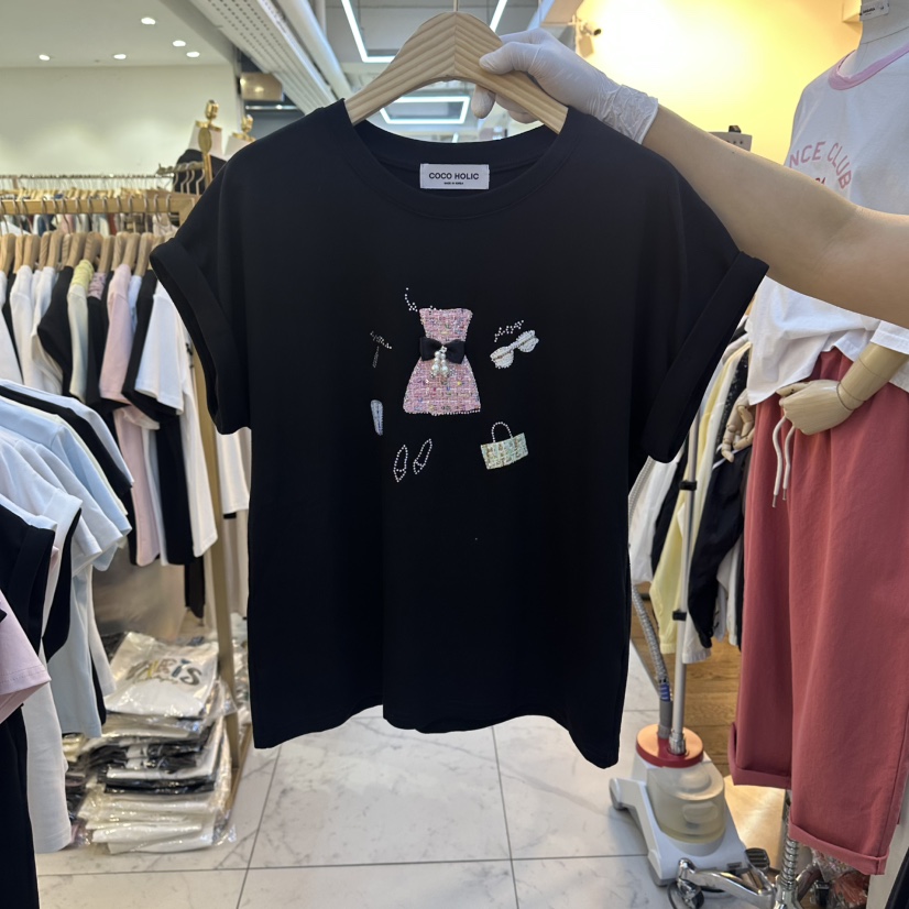 COCO HOLIC東大門代購女士新品熱賣人氣職業推薦真品T恤COCO HOLICT恤圖色2