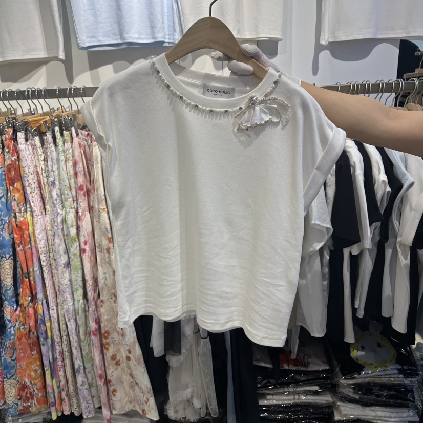 COCO HOLIC東大門實拍女裝新品人氣真品職業26春夏休閑T恤COCO HOLICT恤圖色1