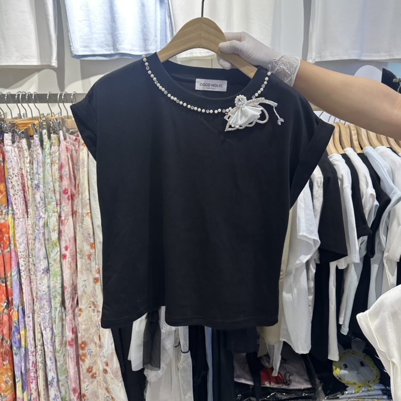 COCO HOLIC東大門實拍女裝新品人氣真品職業26春夏休閑T恤COCO HOLICT恤圖色2