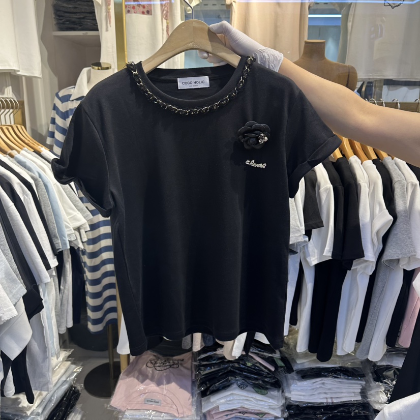 COCO HOLIC東大門實拍女士新品職業熱賣26春夏時尚休閑T恤COCO HOLICT恤圖色2